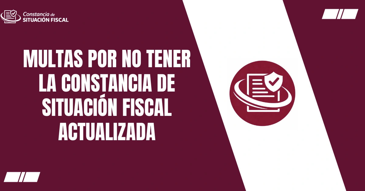Multas por No Tener la Constancia de Situación Fiscal Actualizada